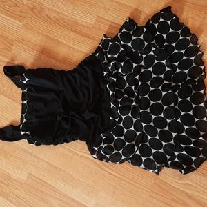 Girls sz 12 💐IZ California dress, ruffle skirt, black/ white